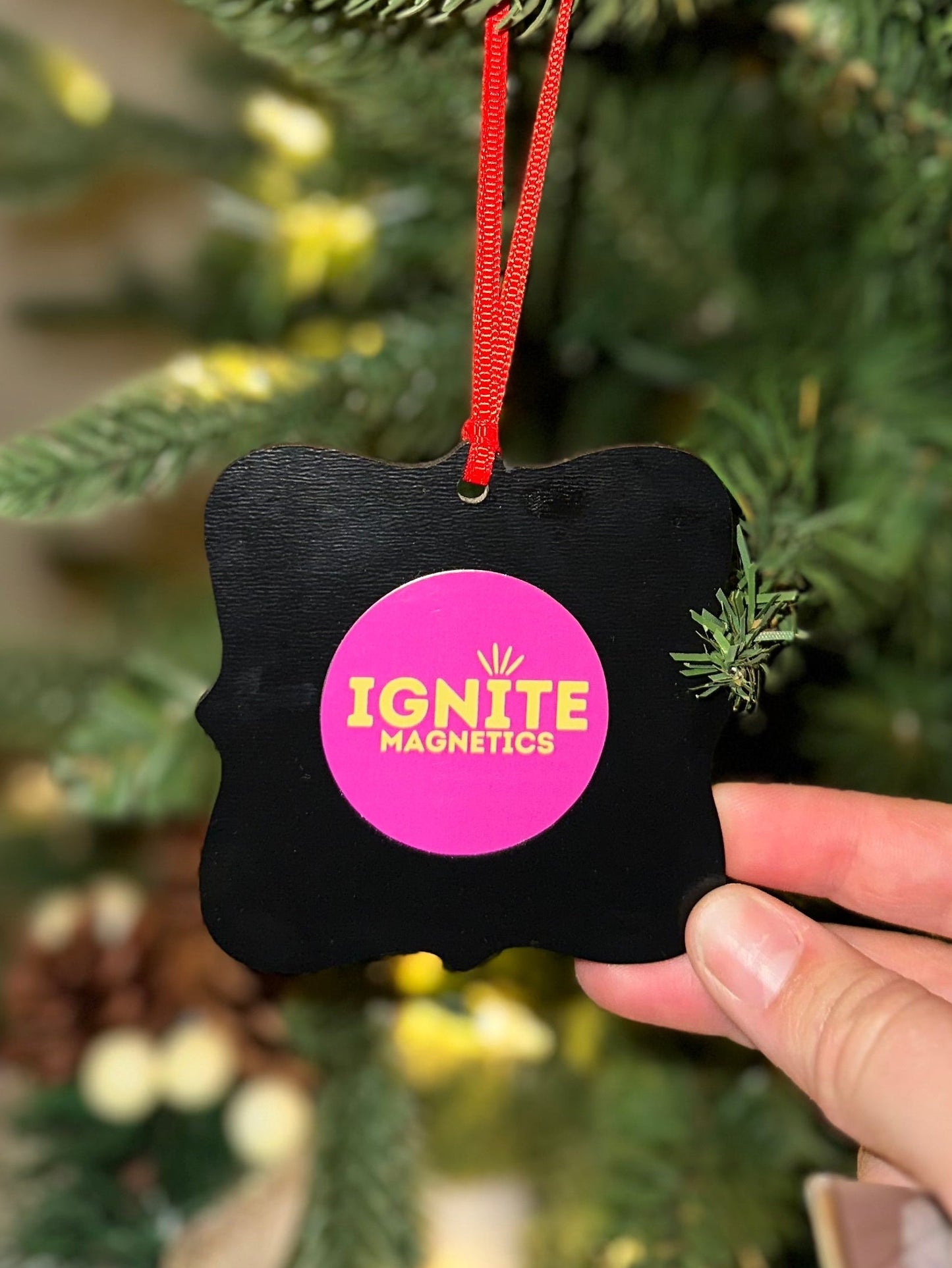 Black Magnetic Ornament - Magnet Not Included