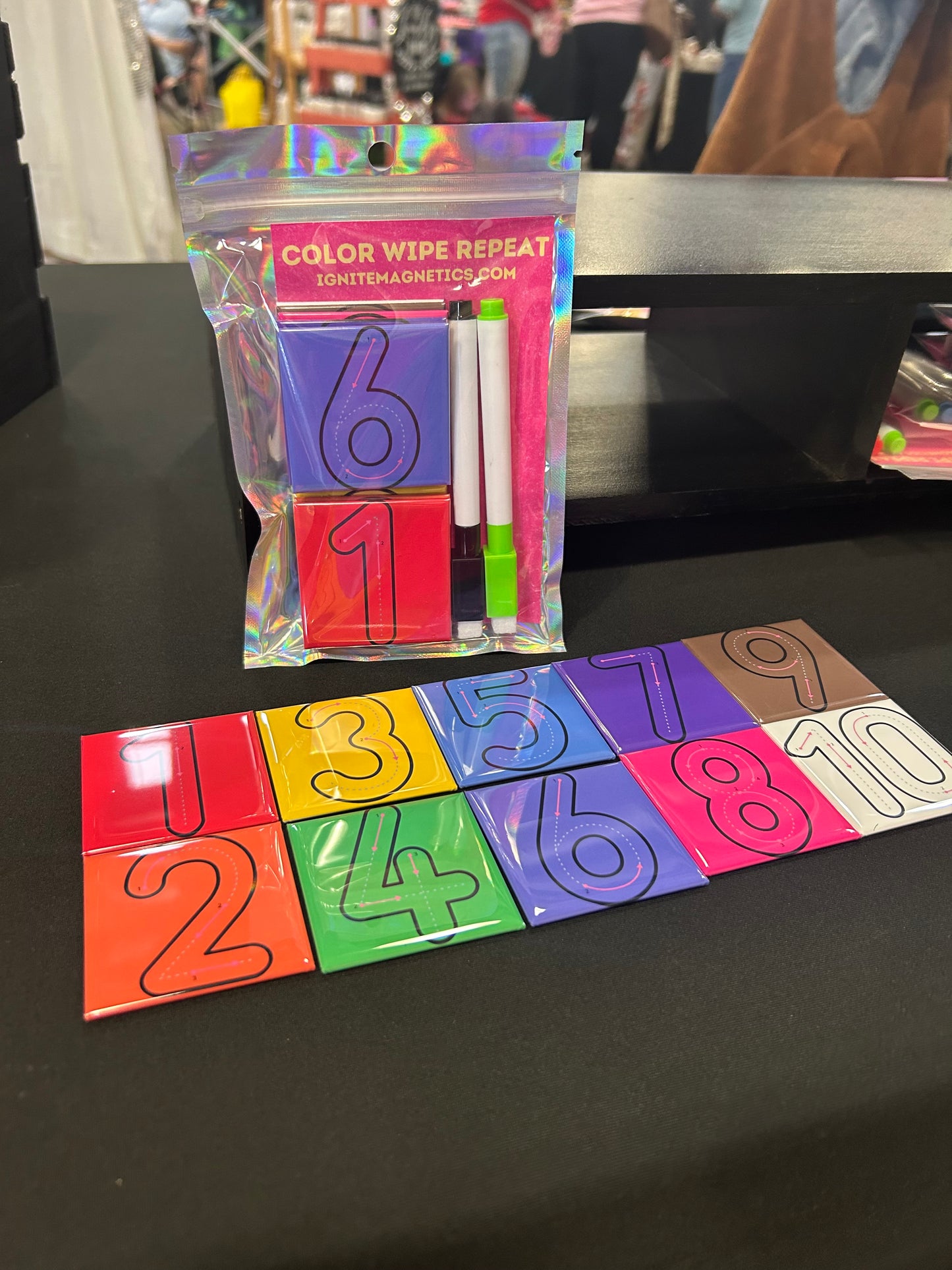 Kids Number Trace Coloring Magnets